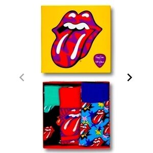 NWT Happy Socks Rolling Stones gift set